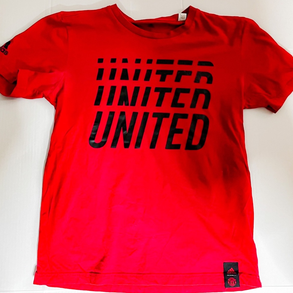 Adidas Man Utd Workout Shirt Red